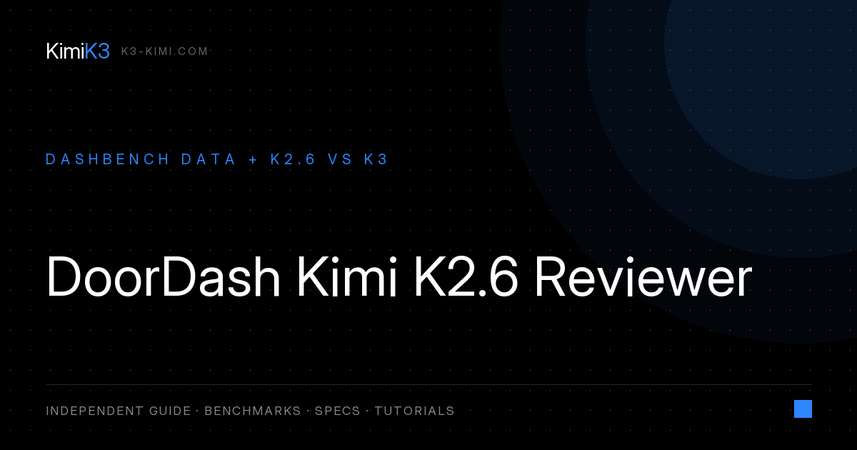 DoorDash Kimi K2.6 Code Review: What the Numbers Mean for You