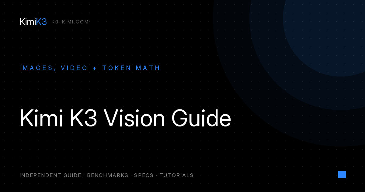 Kimi K3 Vision Guide: Image Tokens, Video, API Code & Real Costs